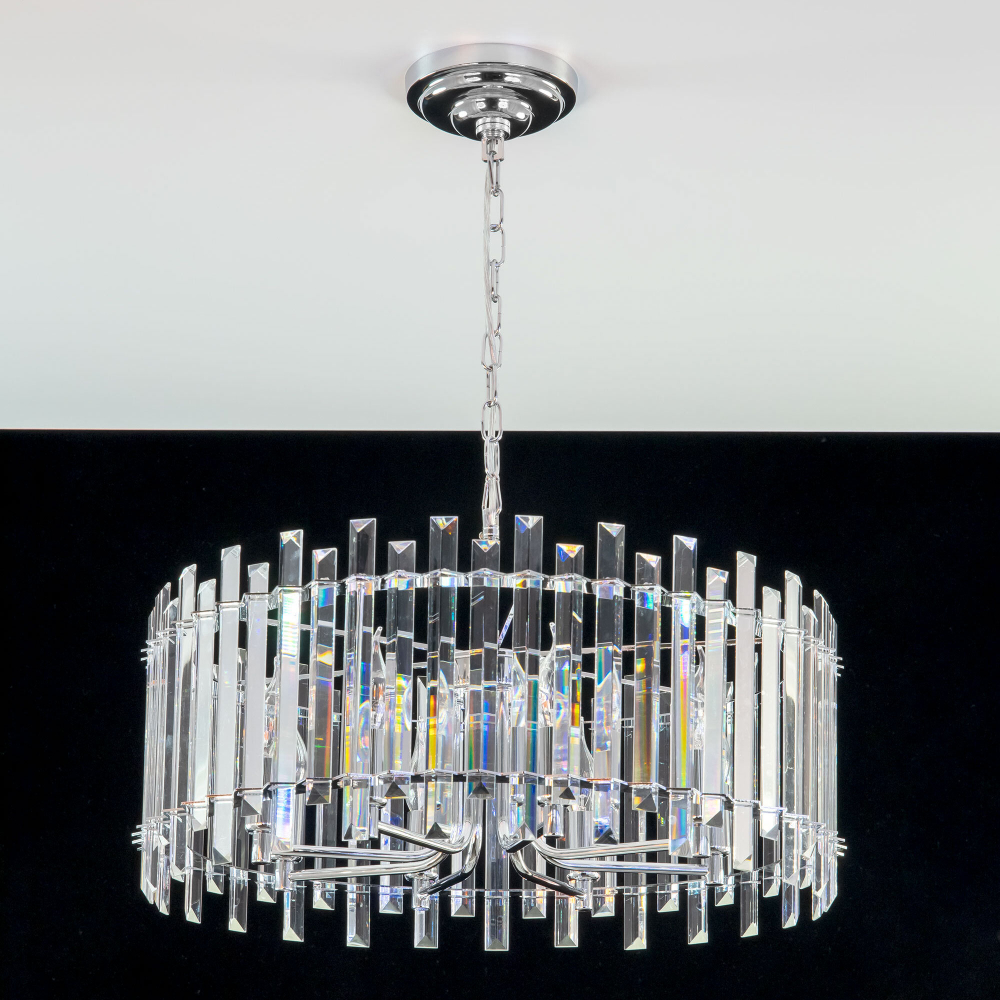 Citilux Ингвар CL334181 Люстра подвесная хрустальная Хром