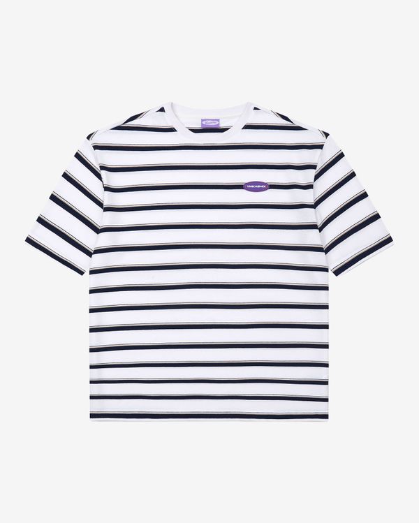 Футболка Nineties Бело-Темно-Синяя - фото 1