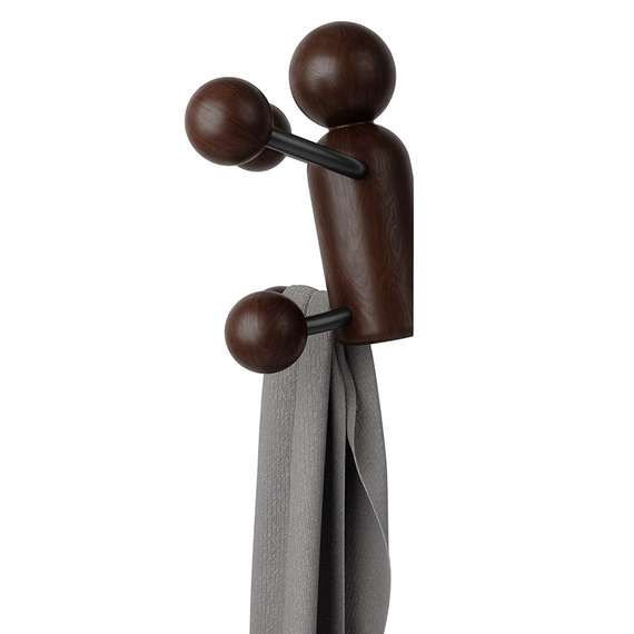 Вешалка Woody темный орех