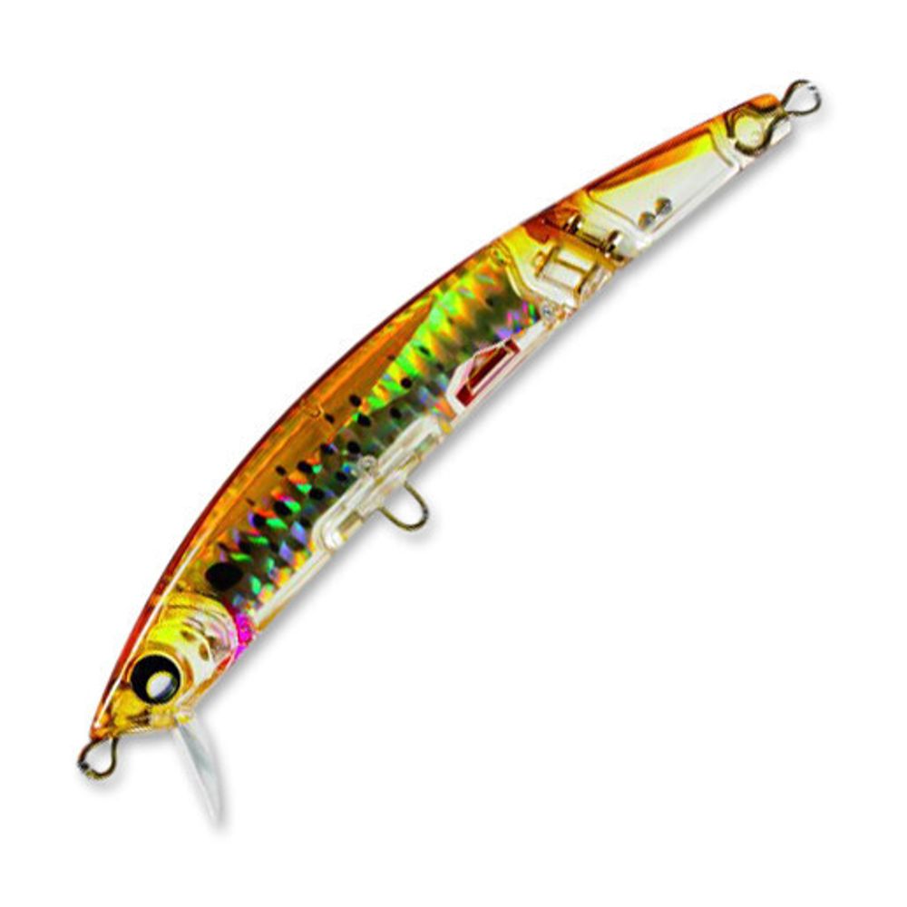 Воблер для рыбалки F1051-HBK Yo-Zuri Crystal 3D Minnow Jointed 130F 130мм 22g