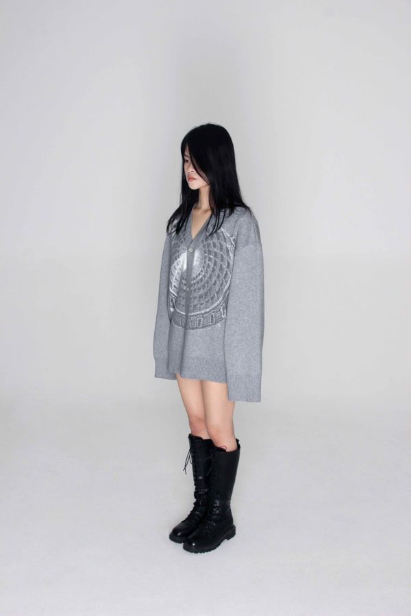 Кардиган Pantheon Серый - фото 4