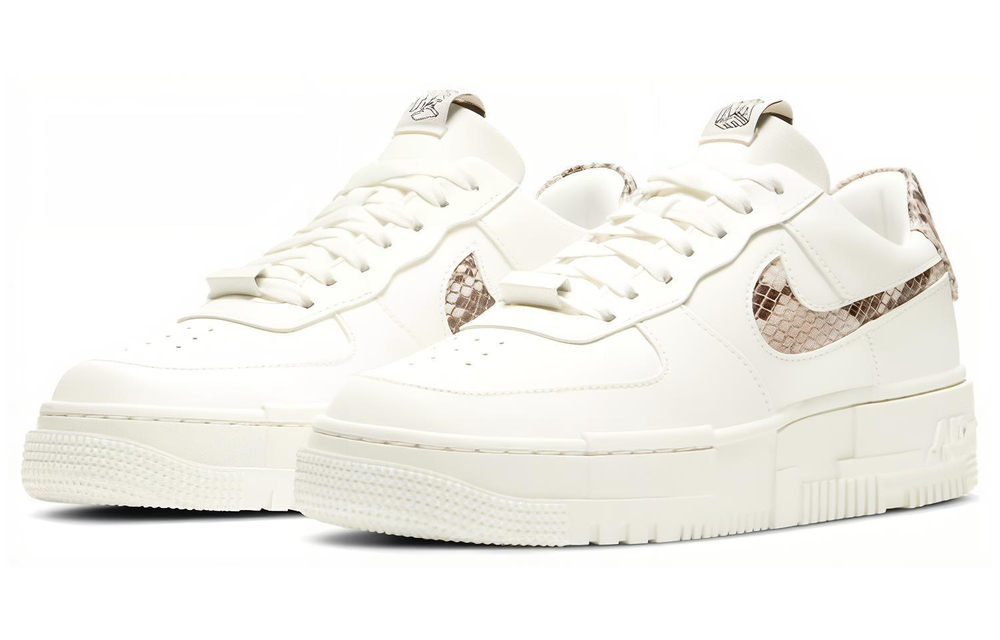 Кроссовки Nike Air Force 1 Pixel Se "Sail Snake" (Женская размерная сетка)