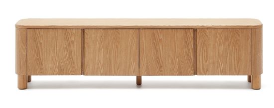 Подставка под телевизор Salaya из ясеневой фанеры 200 см x 52 см цвет натуральный