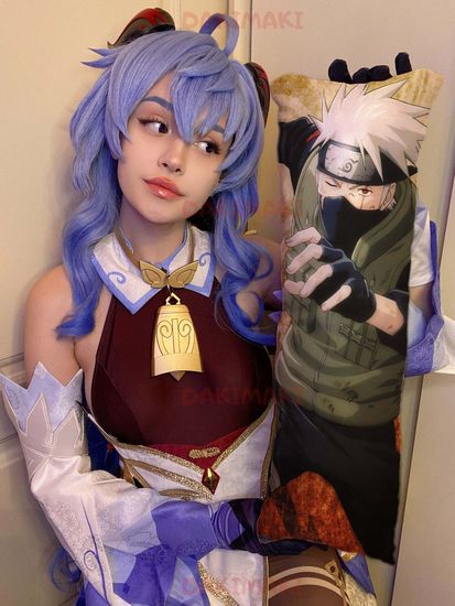 Мини дакимакура Какаши Хатаке и Обито Учиха из Наруто арт. M0572, 60х20 см