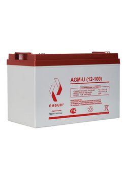 Аккумулятор РУБИН 12V 100Ah AGM