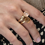 Кольцо Qudo FIRENZE 19 (G) Smoked Topaz 107001/40-5108 19 размер 19