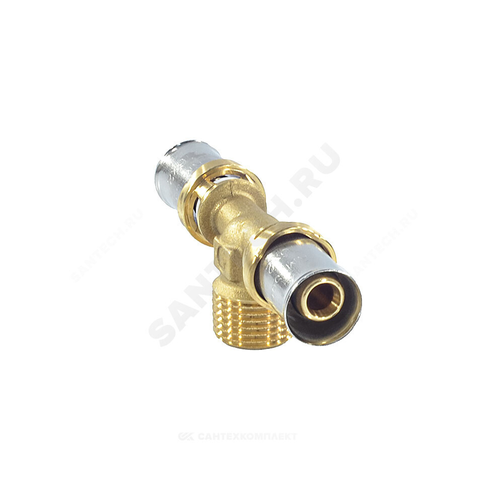 Тройник для МП/PE-X труб латунь пресс Дн 20х1/2"х20 НР RM153 Giacomini RM153Y037