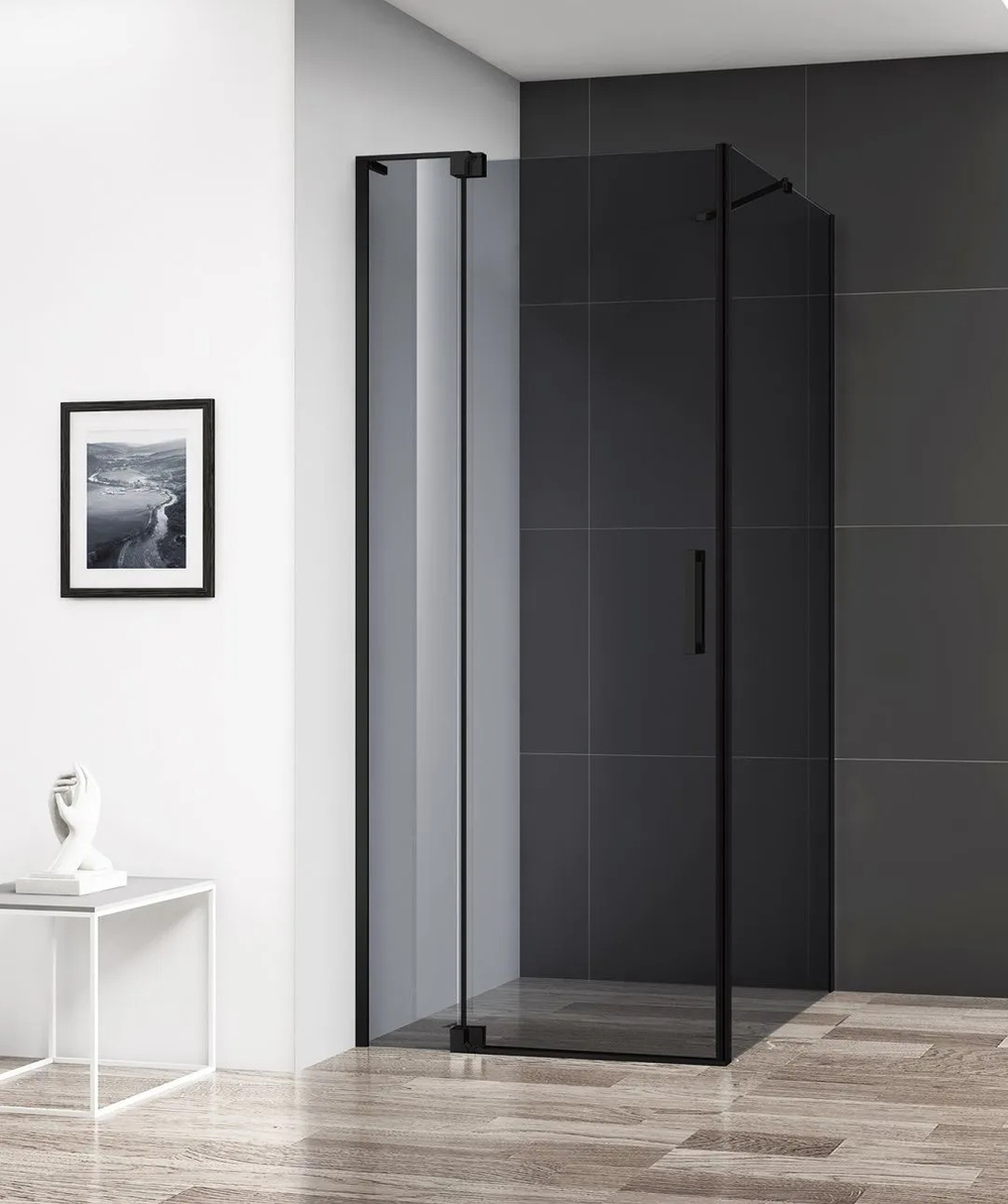 Душевой уголок Cezares SLIDER-AH-1-90-90/100-GRIGIO-NERO