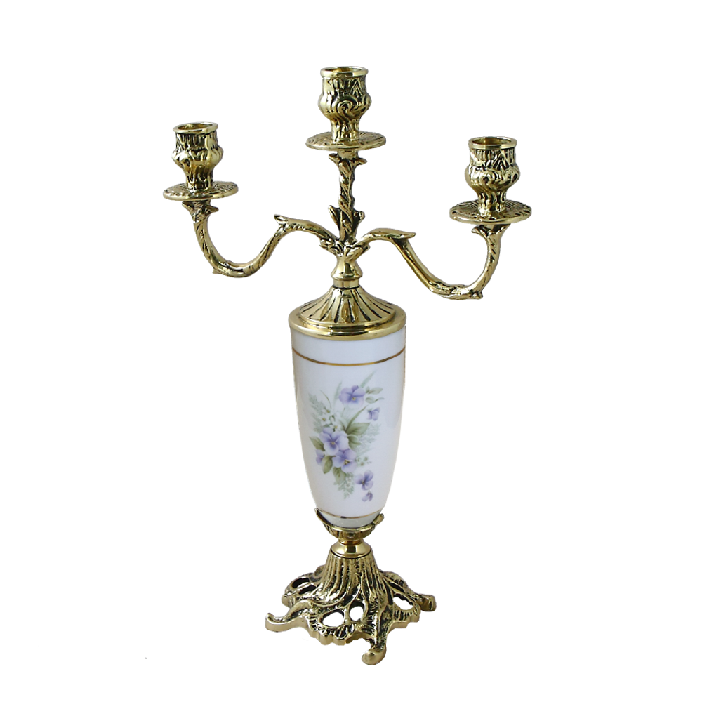 Bello De Bronze Канделябр Триумфато 3-х рожковый, золото