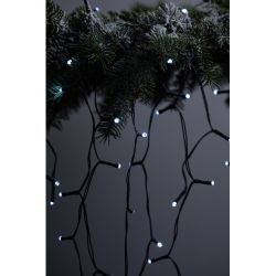 Садовая гирлянда ЭРА ERASF22-29 на солнечной батарее Бахрома холодный свет 2,4Х0,5м
