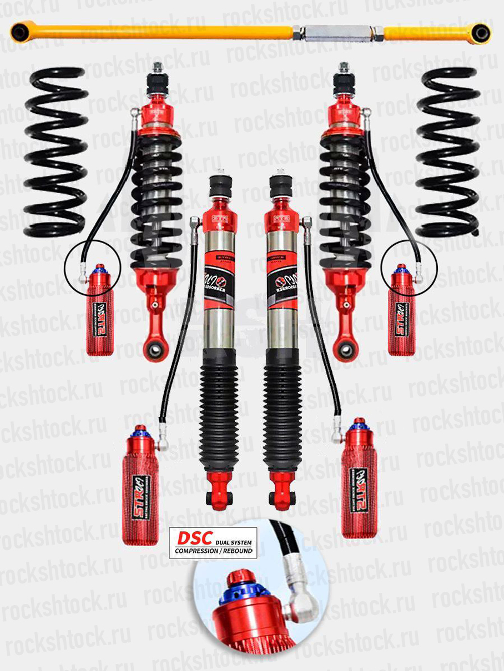 Toyota Land Cruiser 100 лифт-комплект лифт-комплект регулируемой подвески +2" ST8000 с DSC