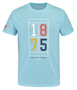 Теннисная футболка Babolat Exercise Vintage Tee Men - angel blue heather