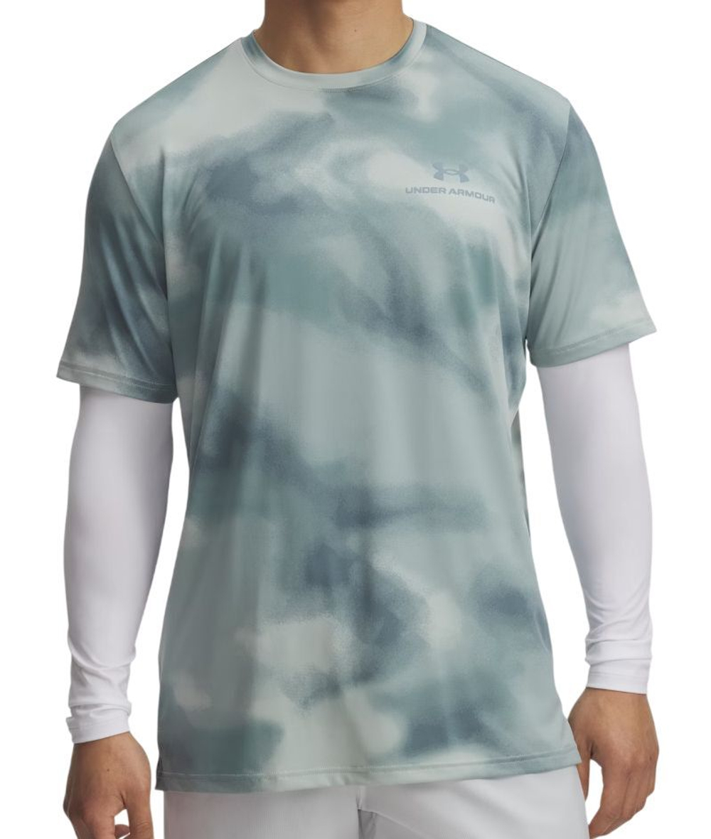 Мужская теннисная футболка Under Armour Vanish Energy Printed Short Sleeve - serpentine