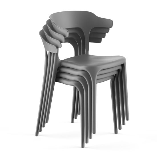 Стул Leo (RUS), пластик серый