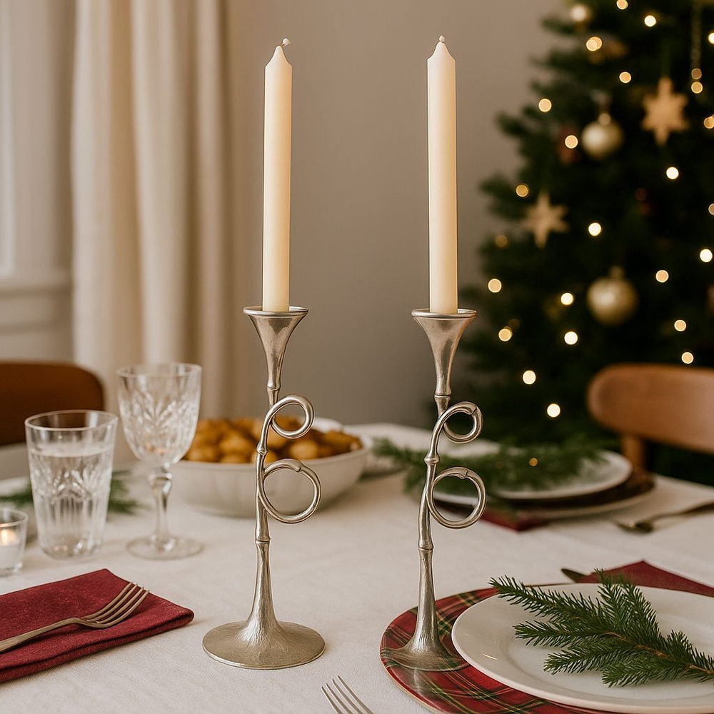 Подсвечник Evoca платина, 41 см L'objet