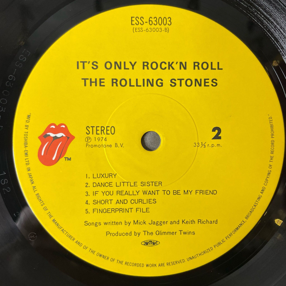 Винтажная виниловая пластинка LP The Rolling Stones It's Only Rock N Roll (Japan 1979) (Obi) Ain't Too Proud To Beg