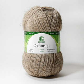 Пряжа Околица, 100г, 250м, 90%шерсти, 10%акрила (цена за 1шт)