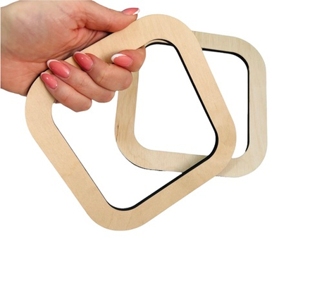 Ручки для сумки «Квадрат», 1 пара, без покрытия