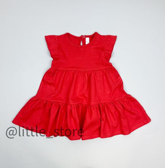 Платье хлопковое, Красное