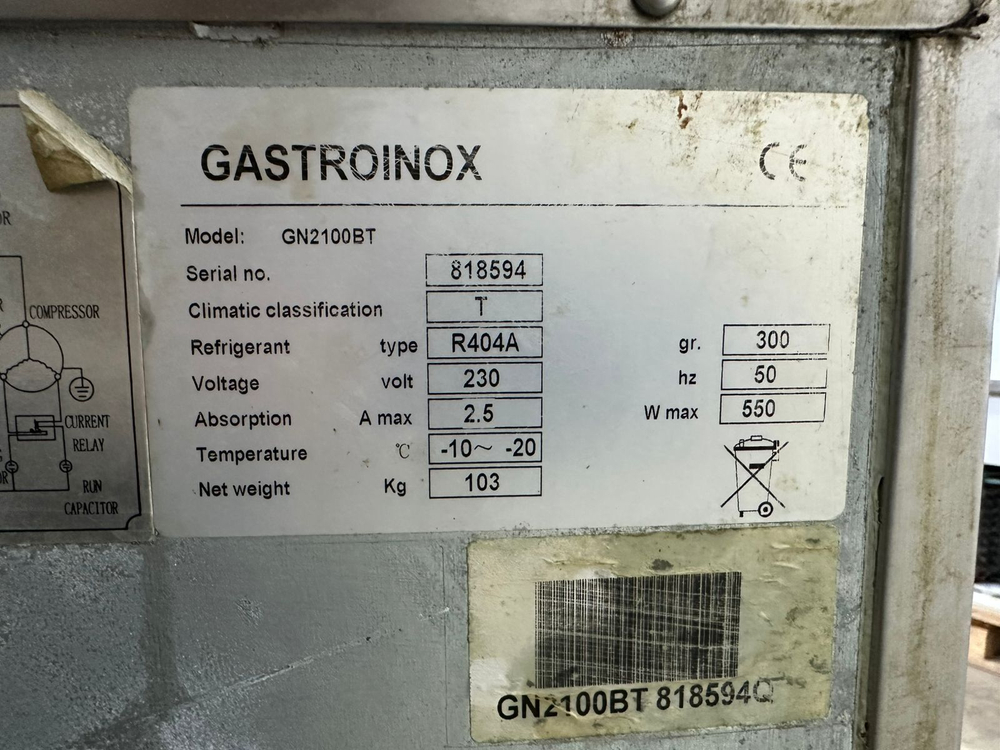 Стол морозильный Gastroinox GN2100BT