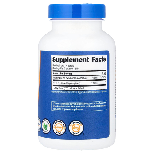 Nutricost, P-5-P, 100 мг, 240 капсул