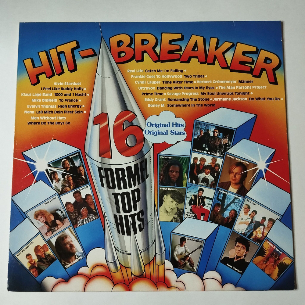 Винтажная виниловая пластинка LP Сборник Hit Breaker 16 Formel Top Hits (Germany 1984)