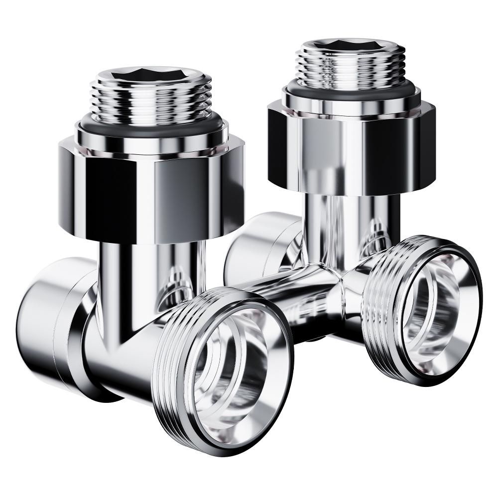 Узел нижнего подключения Royal Thermo Design угловой 1/2"х3/4" EK (хром)