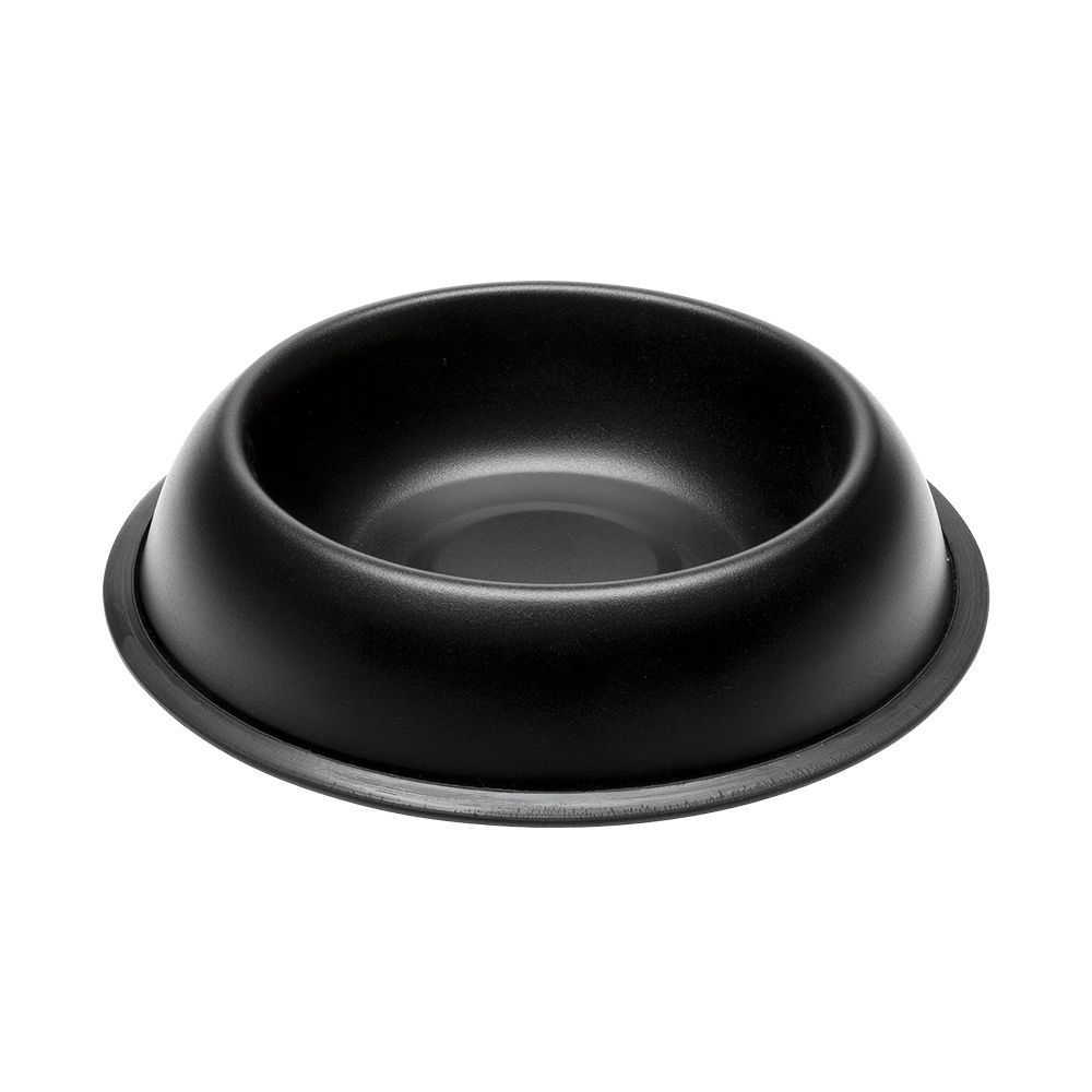 Ferplast Миска MIRA KC 72 металлическая, лакированная, черная 0,5 л