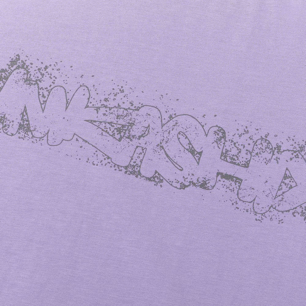 Футболка Ymkashix Sprayed logo фиолетовая