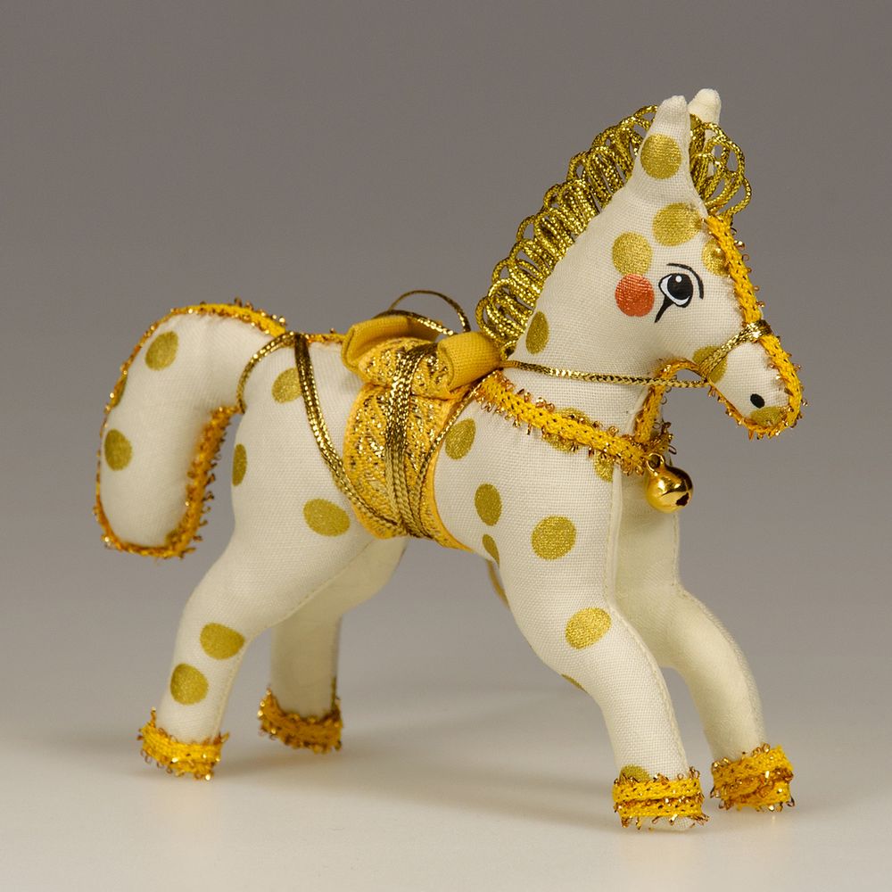 Ёлочная игрушка Лошадка Цирковая