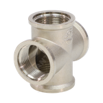 Крест латунь никель Ду 15 (1/2") ВР VALFEX VF.760.N.012
