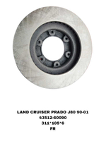 ТОРМОЗНЫЕ ДИСКИ LAND CRUISER FZJ80 1990-2001 (R311) FR