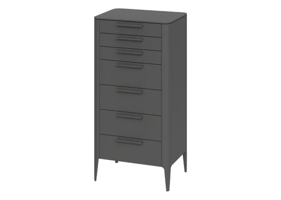 Комод Type высокии? 7 ящиков (темно-серый)