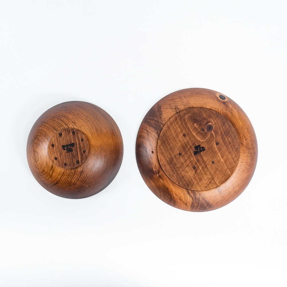 Набор деревянных тарелок Art of Siberia серии Лотос из сибирского кедра. TN56