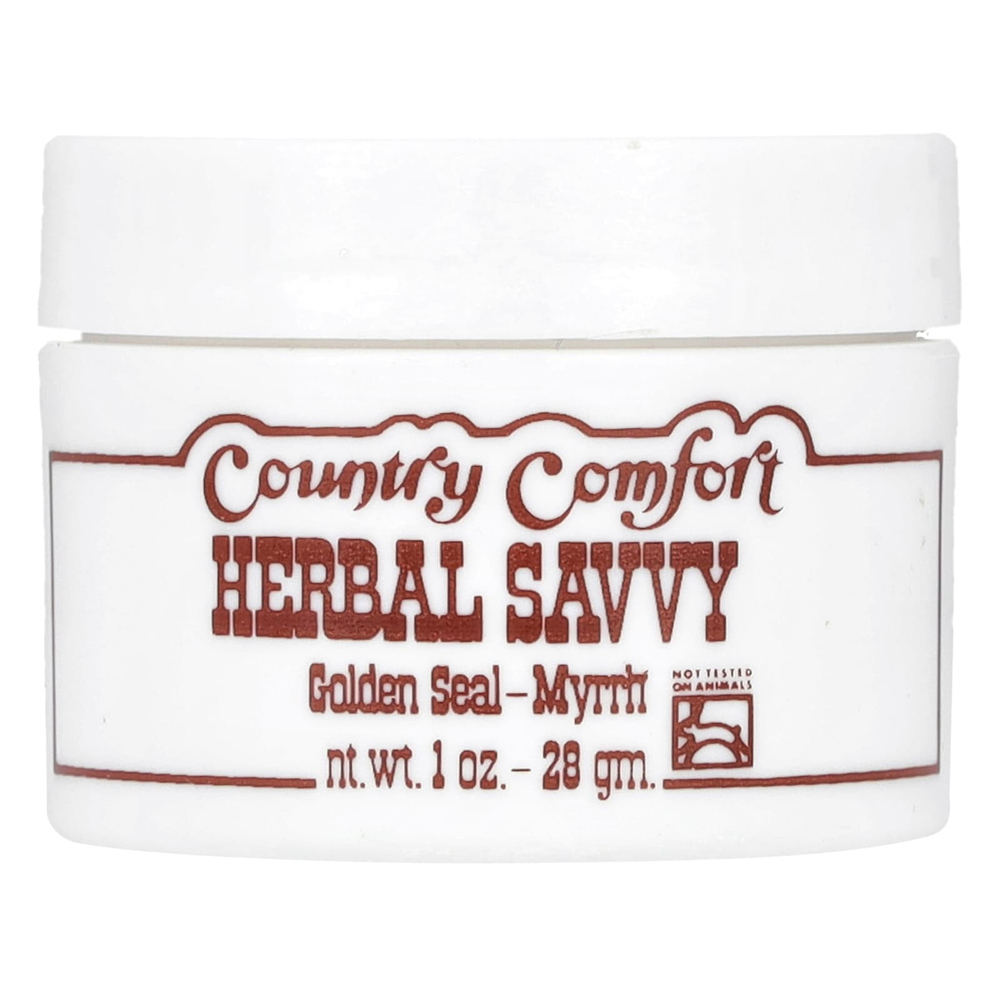 Country Comfort, Herbal Savvy, желтокорень и мирра, 28 г (1 унция)