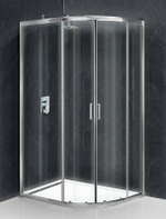 Душевой уголок BelBagno Uno 120х90 UNO-195-RH-2-120/90-C-Cr профиль Хром стекло прозрачное