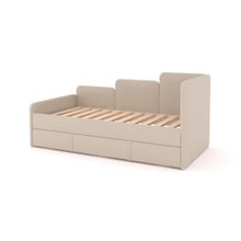 Кровать детская тахта 160х80 см с ящиком (беж Беверли)