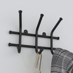 Вешалка настенная "Норма 3" 3 крючка черный