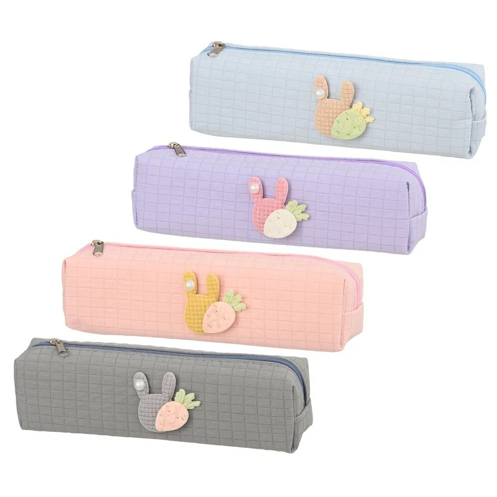 Пенал-косметичка Basir без наполнения, 19,5*5,5*3,5 см, на молнии, ассорти