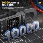 FNIRSI DMC-100, постоянный переменный ток и напряжение, мультиметр с клещами, полностью автоматический интеллектуальный высокоточный 600 А, 10 000 отсчетов, электрические инструменты NCV-черный