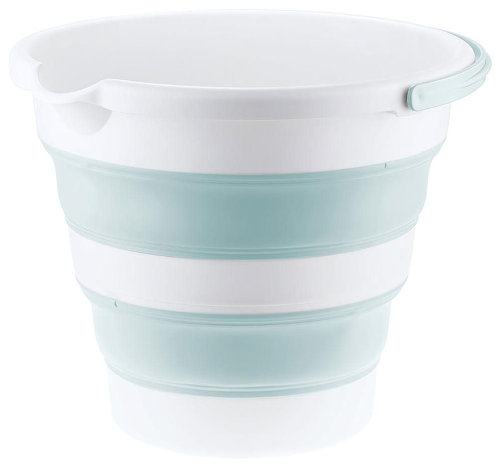 Ведро ФЛЕКС 5 л складное, носик для слива, отверстие для подвешивания, материал- полипропилен, ТЭП М2414