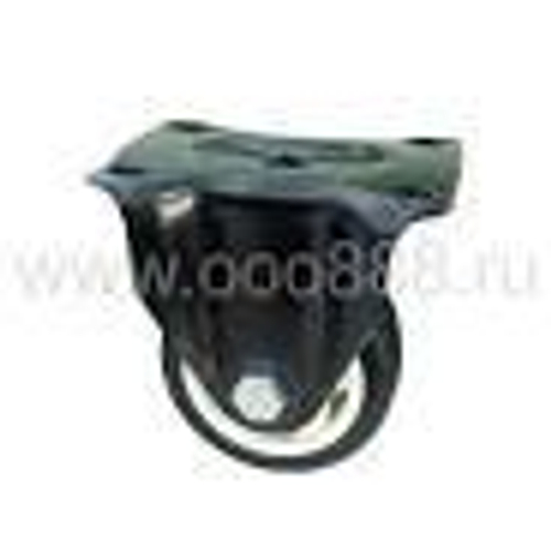 Колесо d85 неповоротное на площадке Черная резина 003763