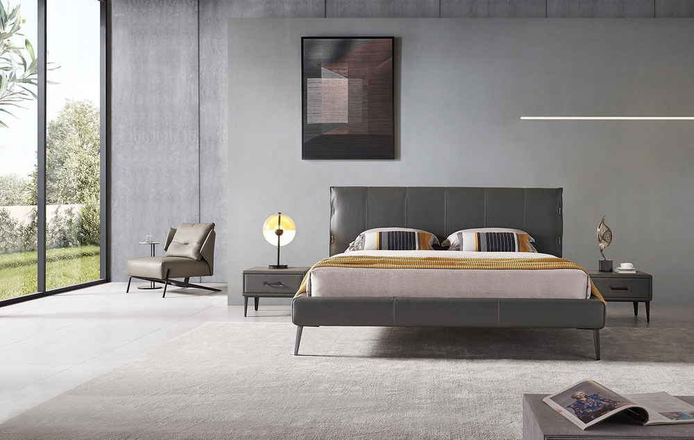 Кровать 1727 графит