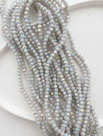 Бусины стеклянные рондель 4*3мм