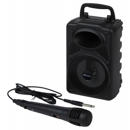 Портативная колонка Intro BRW440 bluetooth беспроводная с микрофоном акустическая черная