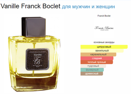 Franck Boclet Vanille 100ml (duty free парфюмерия)