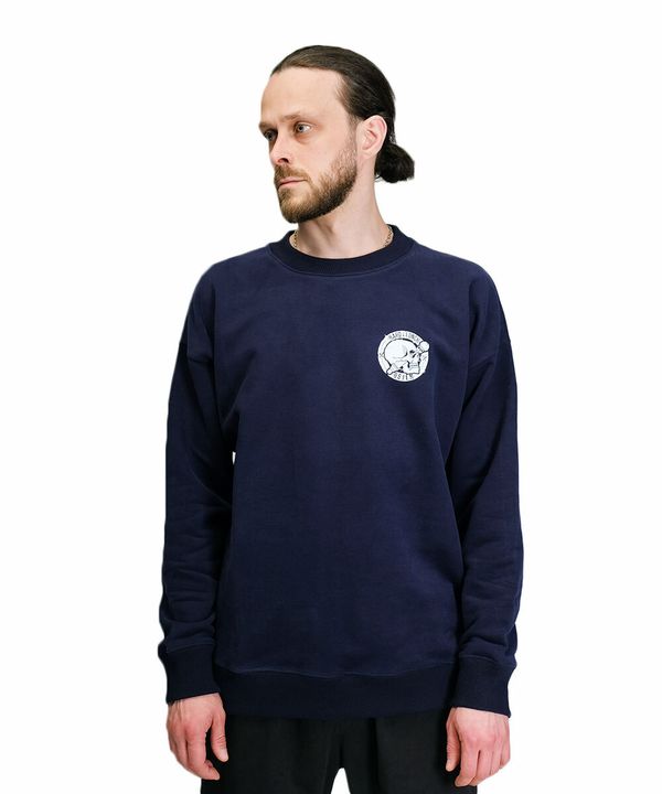 Толстовка x Ostem темно-синяя - фото 3