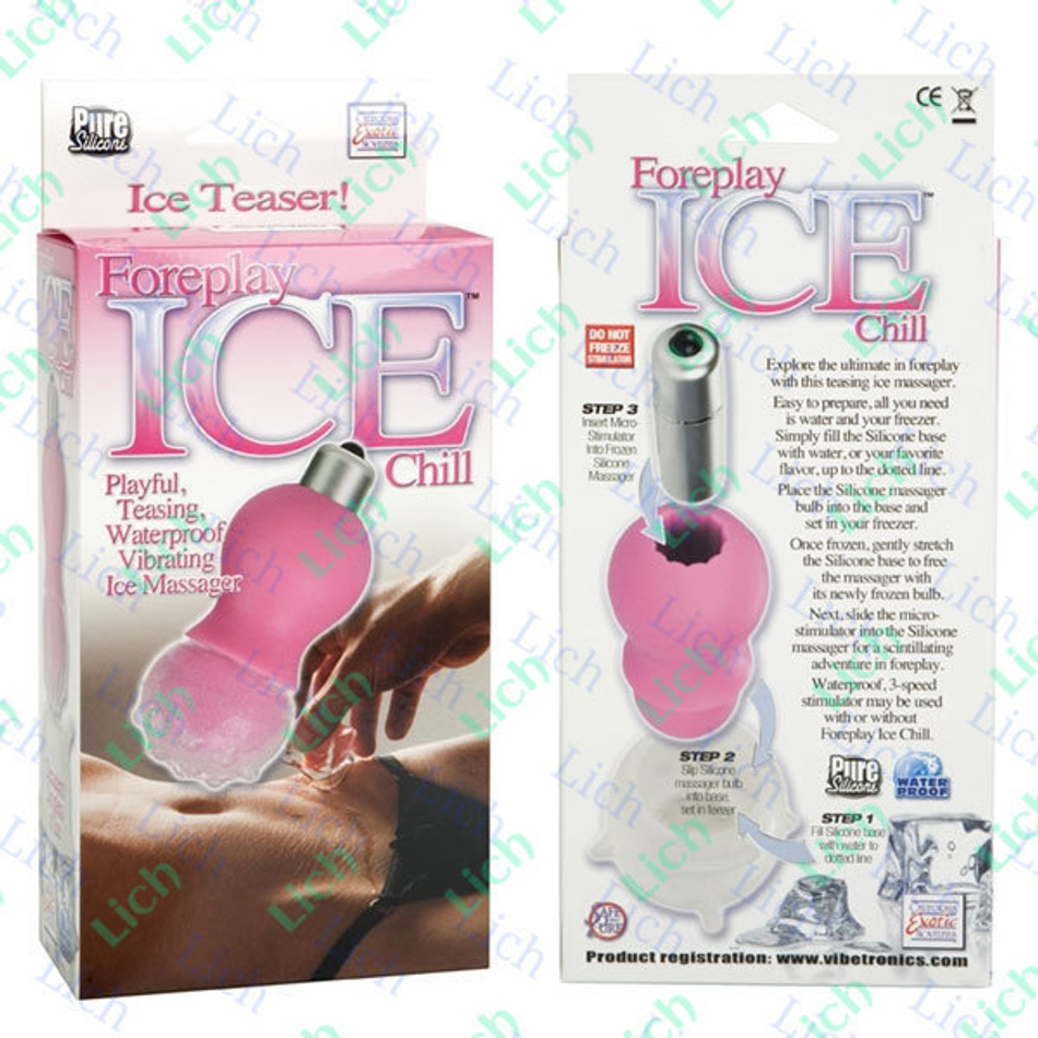 Вибромассажер с замораживающейся насадкой FOREPLAY ICE.