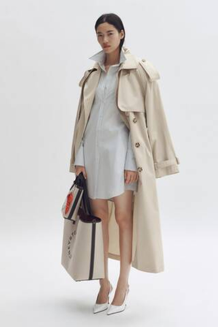 H&M - Stella McCartney Тренч оверсайз, светло-бежевый
