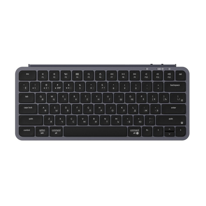 Беспроводная ультратонкая клавиатура Keychron B1 Pro, 77 клавиш, ножничные переключатели, цвет Space grey (B1P-K1)